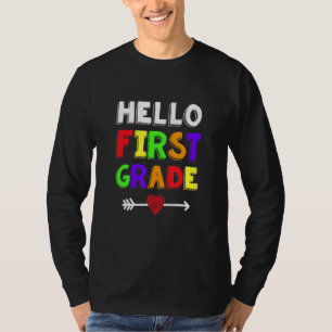 Camiseta Olá Equipe do Primeiro Ano 1ª Série de Volta às Au