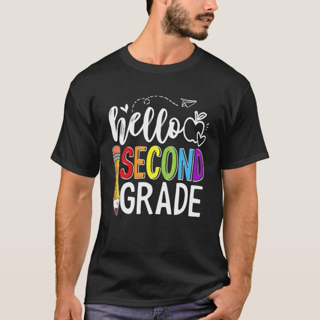 Camiseta Olá Equipe do Segundo Ano 2º Ano de Volta às Aulas (Frente)