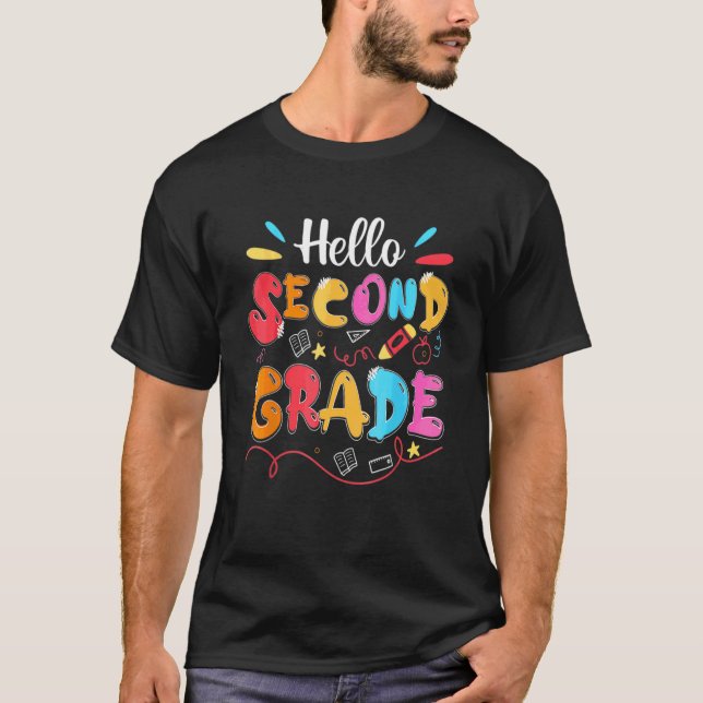 Camiseta Olá Equipe do Segundo Ano 2º Ano de Volta às Aulas (Frente)