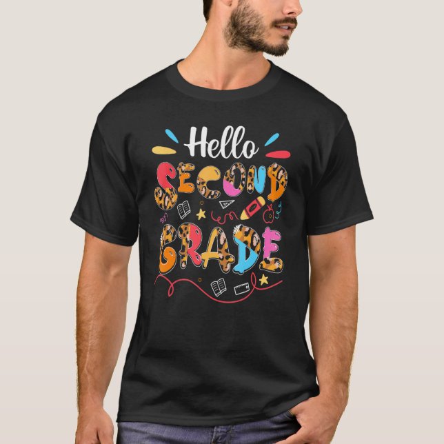 Camiseta Olá Equipe do Segundo Ano Professor do 2º Ano De V (Frente)