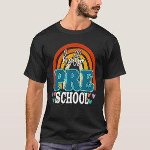 Camiseta Olá Equipe Pré-Escolar Professor Pré-Escolar De Vo