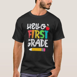Camiseta Olá Equipe Primeira Série Equipe De Volta à Escola