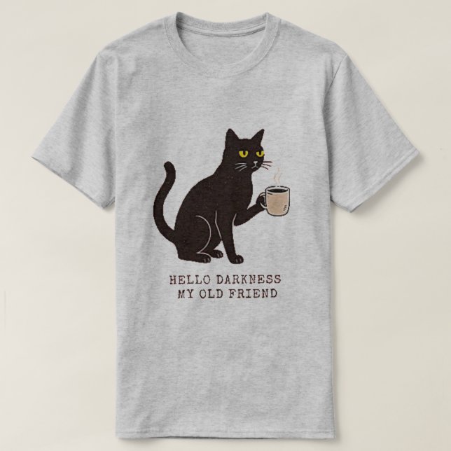 Camiseta Olá Escuridão (Frente do Design)