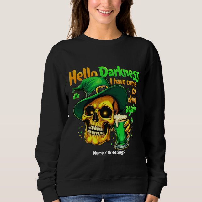 Camiseta Olá Escuridão Eu Vim Beber Com Você Novamente (Frente)