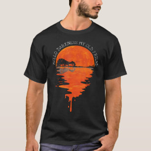 Camiseta Olá Escuridão Meu Velho Amigo Hippie Hippie