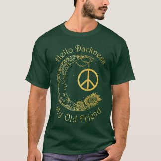 Camiseta Olá Escuridão Meu Velho Amigo Hippie vintage