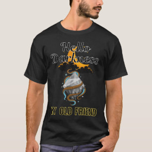Camiseta Olá Escuridão Meu Velho Amigo Polvo 22