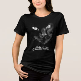 Camiseta Olá Escuridão Meu Velho Gato Amigo - V1