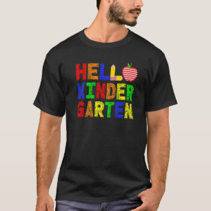 Camiseta Olá Esquadrão Do Jardim De Infância Meu Primeiro D