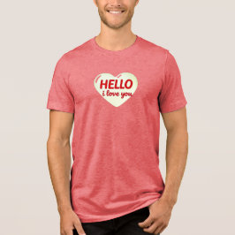 CAMISETA OLÁ EU AMO VOCÊ