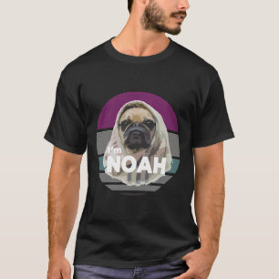 Camiseta Olá! Eu sou o Noah o pug  Clássico  115