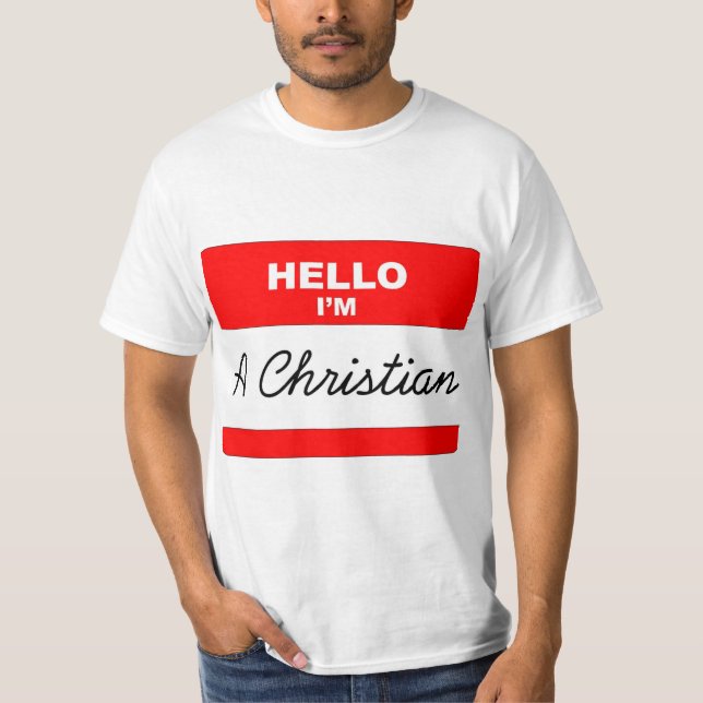 Camiseta Olá! eu sou um cristão (Frente)