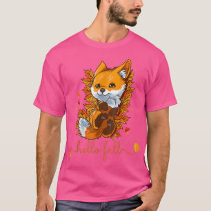 Camiseta Olá Fall Autumn Deixa Os Feijos Vermelhos Bebê Do
