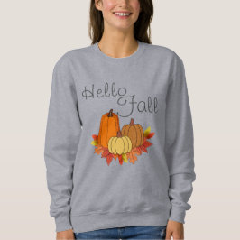 Camiseta Olá, Fall Sweatshirt - Texto Editável