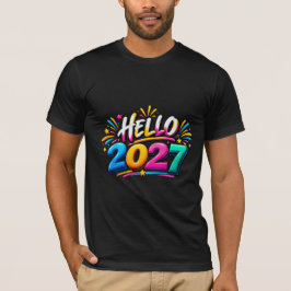 Camiseta Olá Família Correspondente Ano Novo 2027