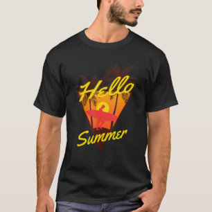 Camiseta Olá, família de férias de verão Trip Palm Tre