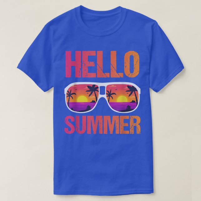 Camiseta Olá Férias de Verão (Frente do Design)