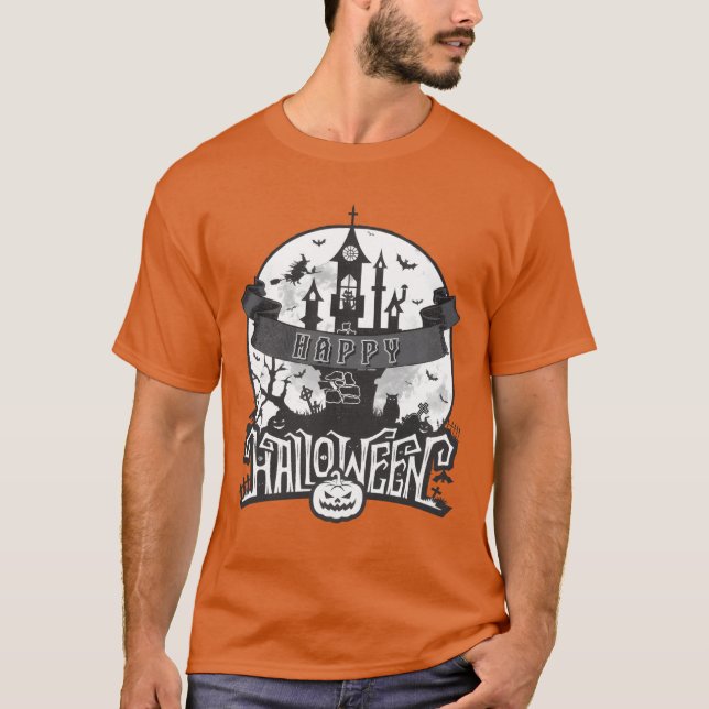 Camiseta Olá Festa de Halloween (Frente)