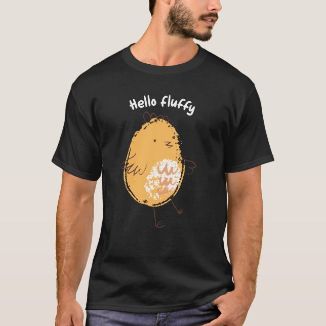 Camiseta Olá Frango Galinha Fofa (Frente)