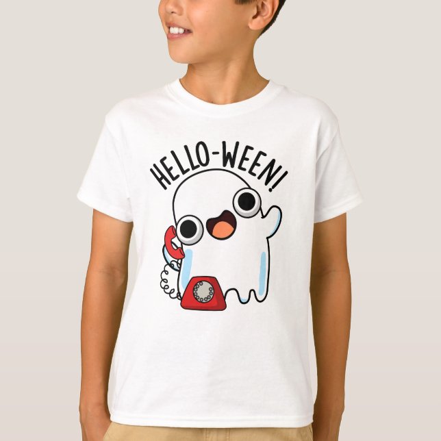 Camiseta Olá, Funny Ghost Pun (Frente)
