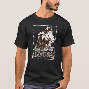 Camiseta Olá Garota Country Western do Sul Rodeio Cowgirl
