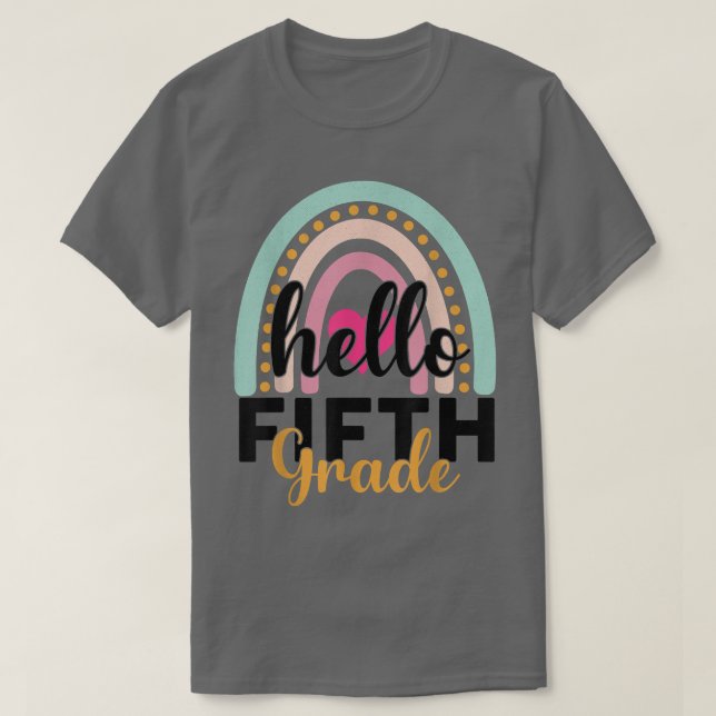 Camiseta Olá, Garotas Coxas do Arco-Íris do 5º 5 (Frente do Design)