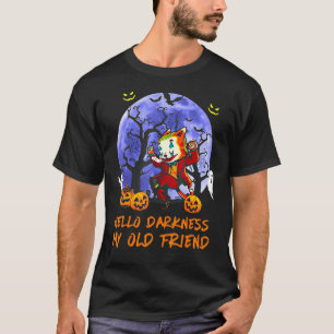 Camiseta Olá Gato Coringa Escuridão Meu Velho Amigo Dia das