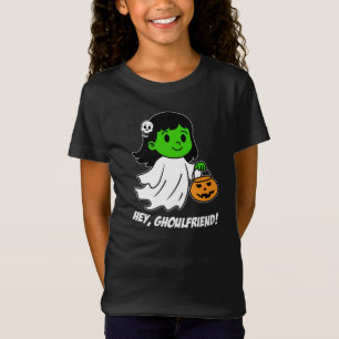 Camiseta Olá, GhoulFria Garota do Halloween