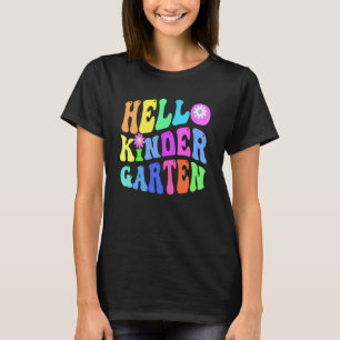 Camiseta Olá Groovy Professora de Jardim de Infância Roxo K