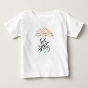 Camiseta Olá Guarda-Chuva de Primavera