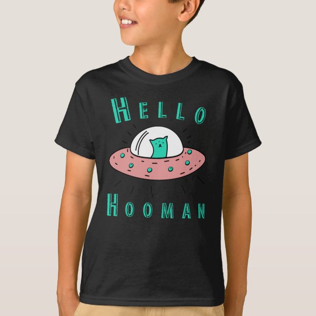 Camiseta Olá Hooman Human (Frente)