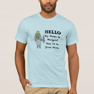 Camiseta Olá! Im seus cuidados feitos sob encomenda