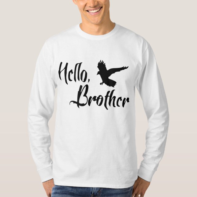 Camiseta Olá Irmão Para Irmã Irmã (Frente)
