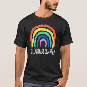 Camiseta Olá Jardim de Infância Adeus Professor Pré-escolar
