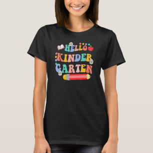 Camiseta Olá Jardim de Infância Equipe Fofa Kinder Volta às
