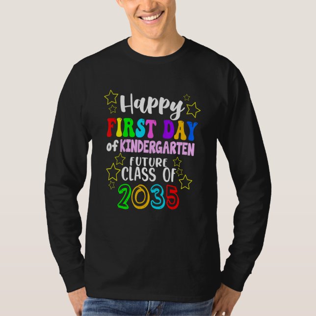 Camiseta Olá Jardim De Infância Primeiro Dia Da Classe De J (Frente)