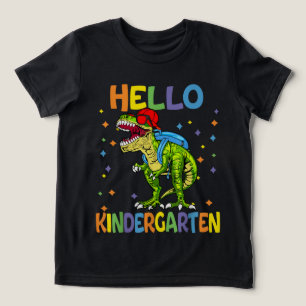 Camiseta Olá Jardim de Infância - Primeiro Dia de Aula Cria
