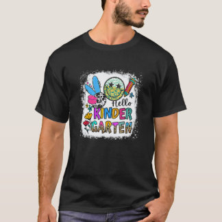 Camiseta Olá Jardim de Infância Professor Leopardo Alunos C