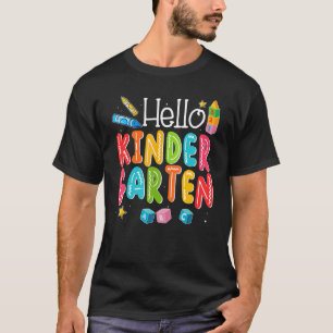 Camiseta Olá, Jardim Infantil Engraçado De Volta À Rua De P