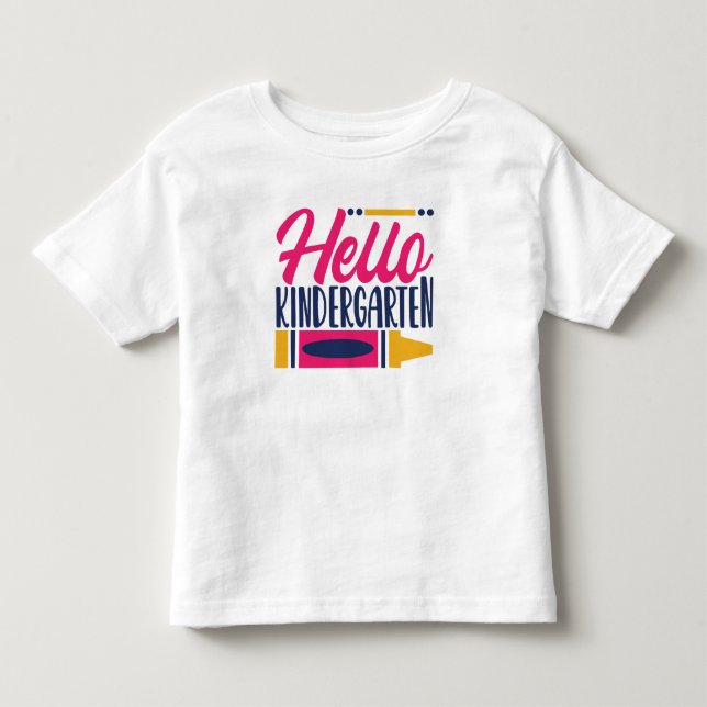 Camiseta Olá Kindergarten (Frente)