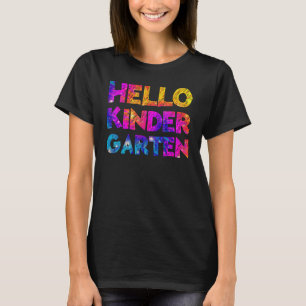 Camiseta Olá, Kindergarten Team Kinder De Volta À Hora Da E