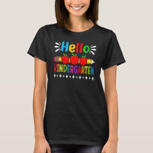Camiseta Olá Kindergarten Team Kinder De Volta À Praça Da E