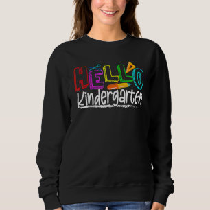 Camiseta Olá Kindergarten Team Kinder De Volta Ao Teac Da E