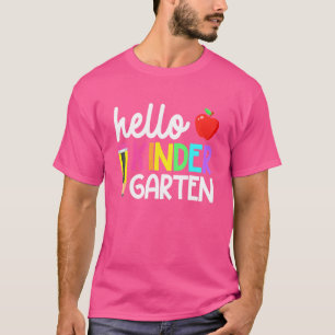 Camiseta Olá Kindergarten Team Kinder De Volta Ao Teac Da E
