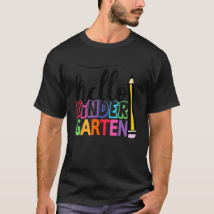 Camiseta Olá Kindergarten Team Kinder De Volta Ao Teac Da E
