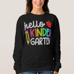 Camiseta Olá Kindergarten Team Kinder De Volta Ao Teac Da E