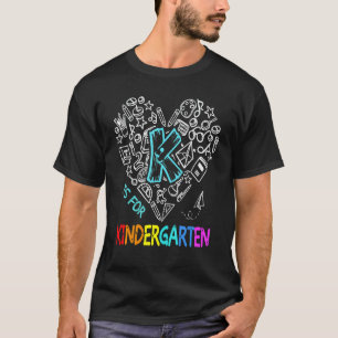 Camiseta Olá Kindergarten Team Kinder De Volta Ao Teac Da E