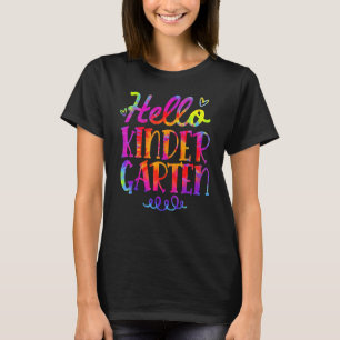 Camiseta Olá Kindergarten Team Kinder De Volta Ao Teac Da E