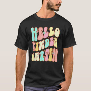 Camiseta Olá Kindergarten Team Kinder De Volta Ao Teac Da E
