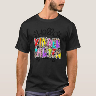 Camiseta Olá Kindergarten Team Kinder De Volta Ao Teac Da E
